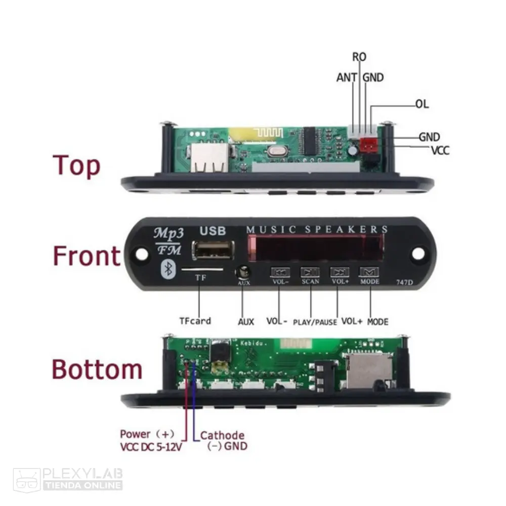 modulo-mp3-bluetooth-xlx-1016t-car-audio-12v-fm-radio-usb-con-control-remoto-005
