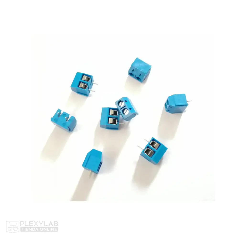 Bornera KF301 para PCB, color azul, separación 5.08 mm