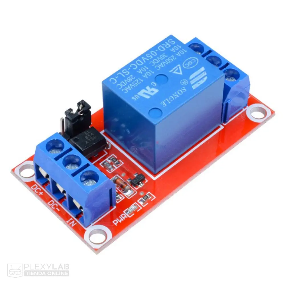 Módulo relé de 5V activo alto/bajo con optoacoplador, Arduino, Raspberry Pi, PIC