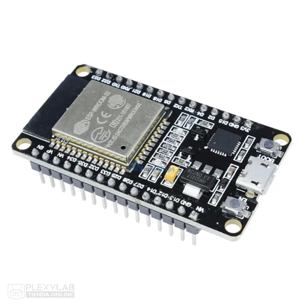 Módulo ESP32 con conector micro USB, driver CP2102, WiFi, Bluetooth, DevKitC ESP32-WROOM-32