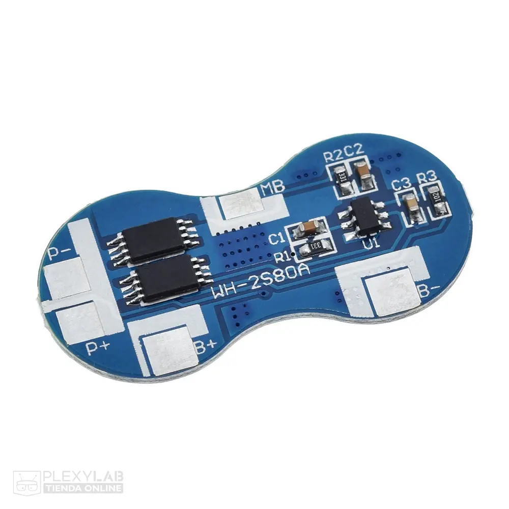 Módulo balanceador BMS 2S 4A de 2 celdas carga de baterías 18650 de litio