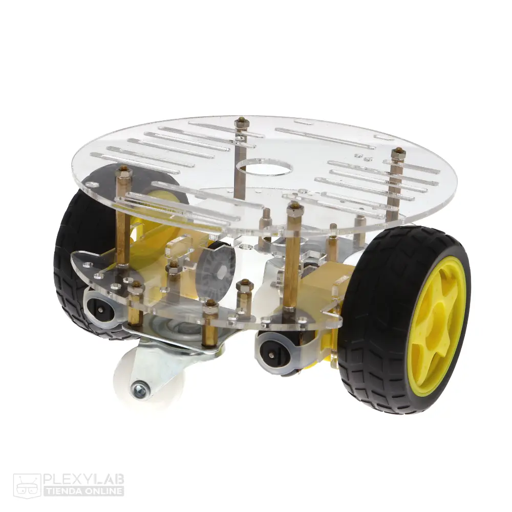 Kit chasis 2WD circular carro para Arduino