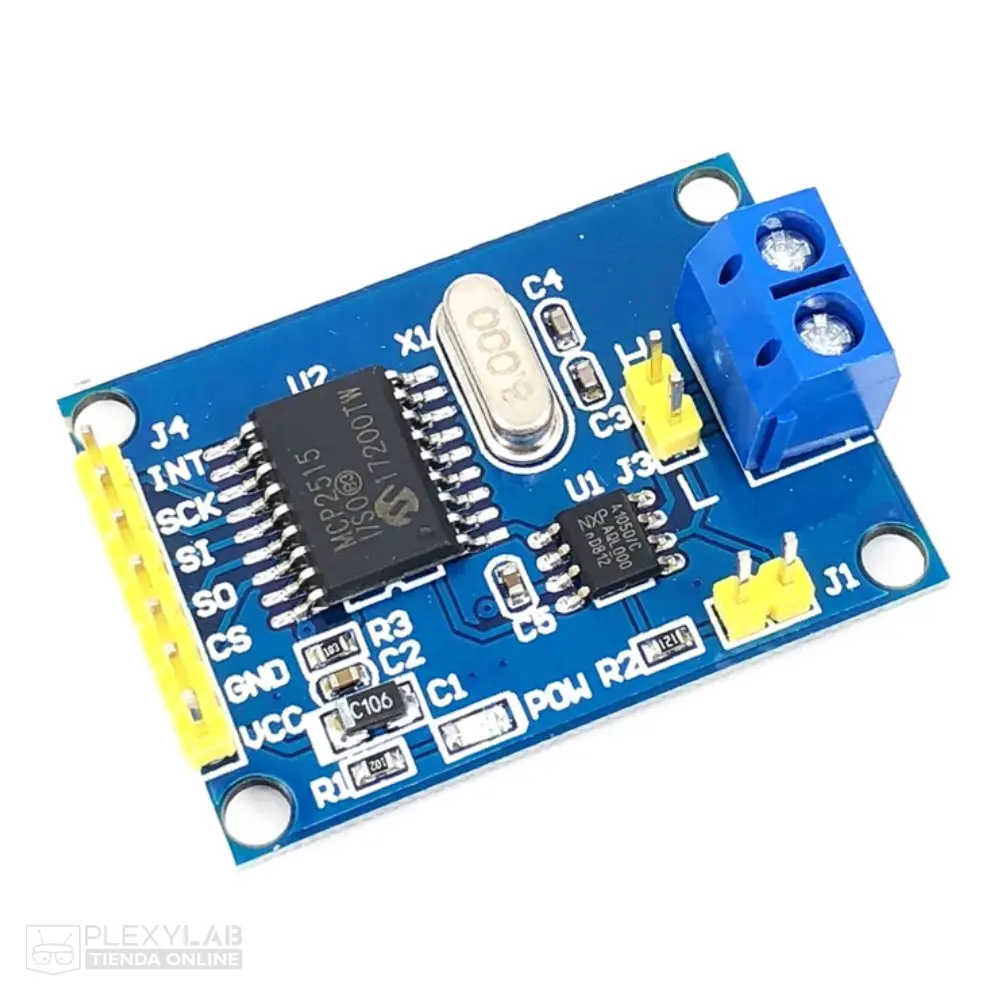 Módulo CAN MCP2515 TJA1050 interfaz SPI para Arduino y Raspberry Pi