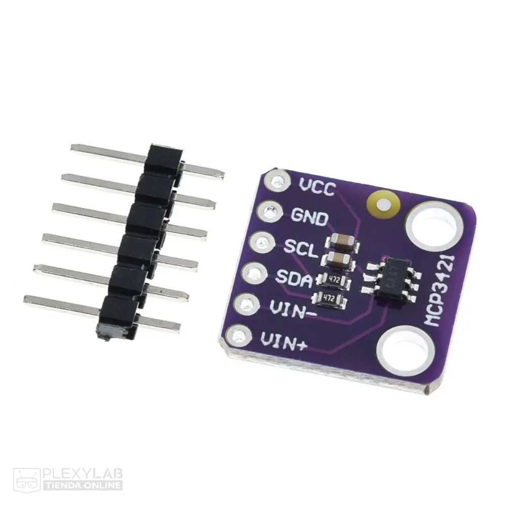 Módulo ADC MCP3421 I2C delta-sigma conversor analógico a digital