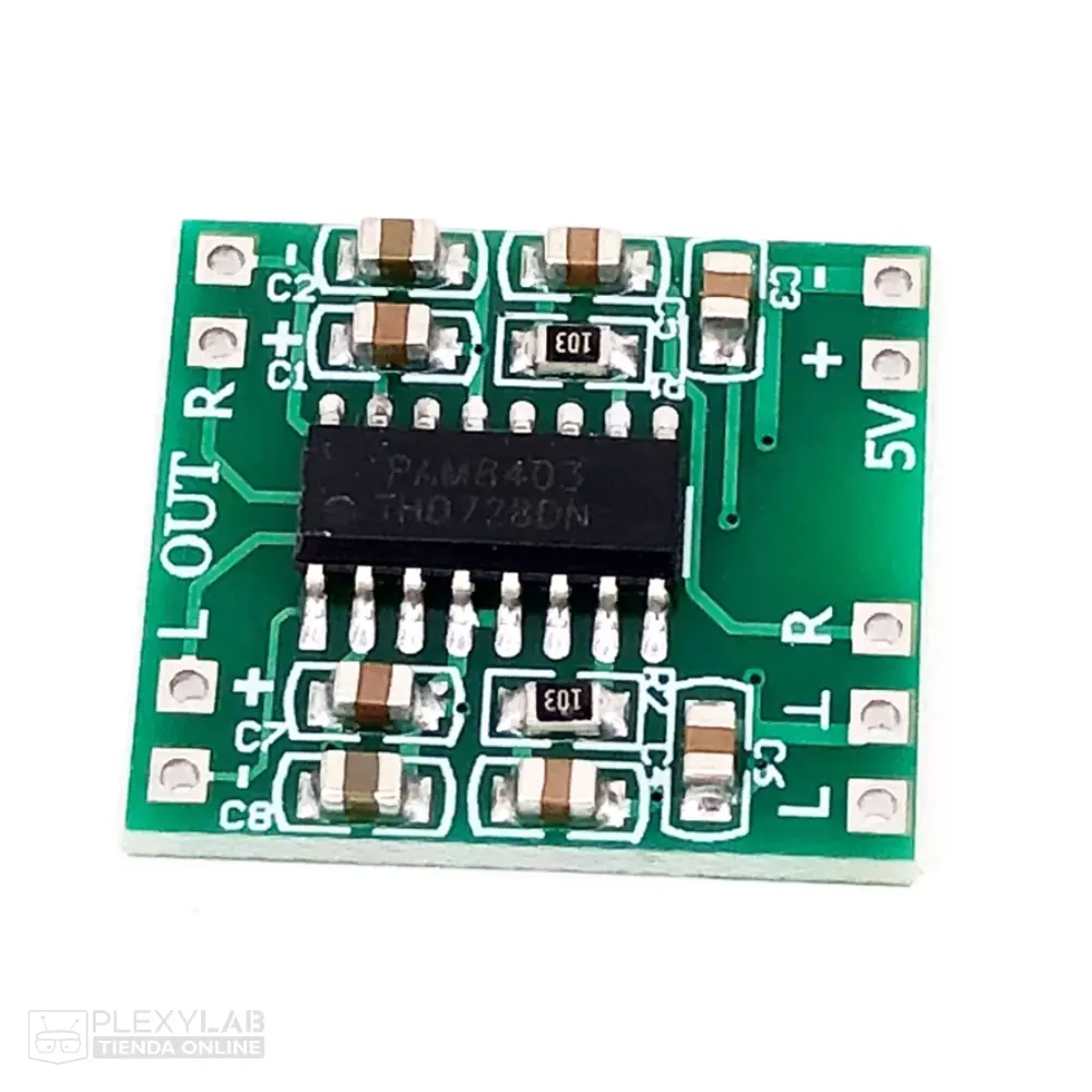 Módulo mini amplificador de audio 5V PAM8403 para Arduino