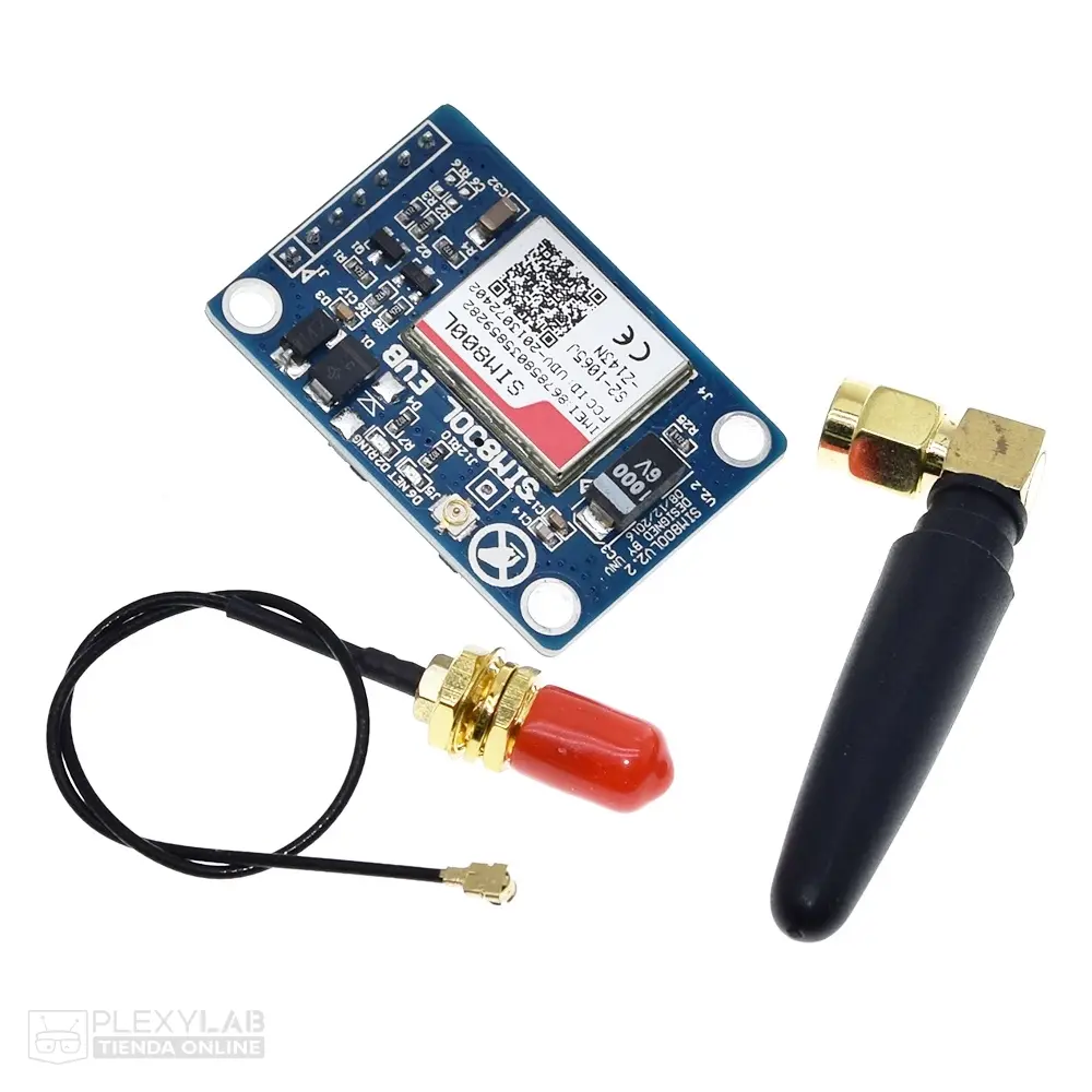 Módulo SIM800L V2 GSM GPRS con antena externa, compatible con Arduino