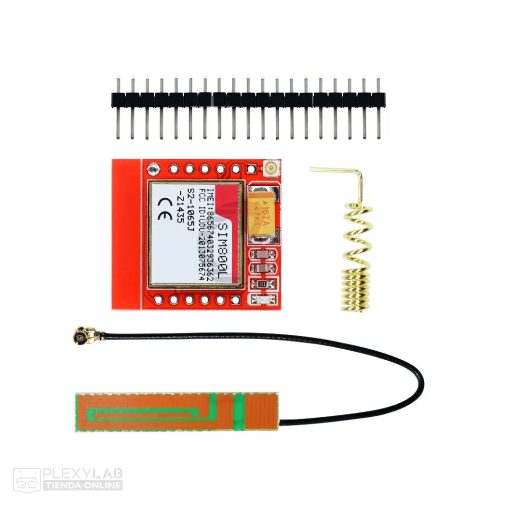 Mini módulo SIM800L GSM GPRS con antenas, compatible con Arduino