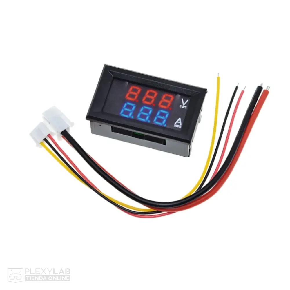 Módulo voltímetro amperímetro DC, rango 0-100V 10A display 0.28"