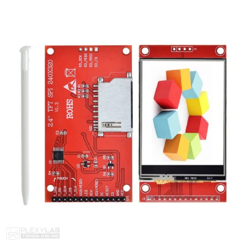 Pantalla LCD táctil TFT de 2.4" ST7789V de 14 pines Arduino