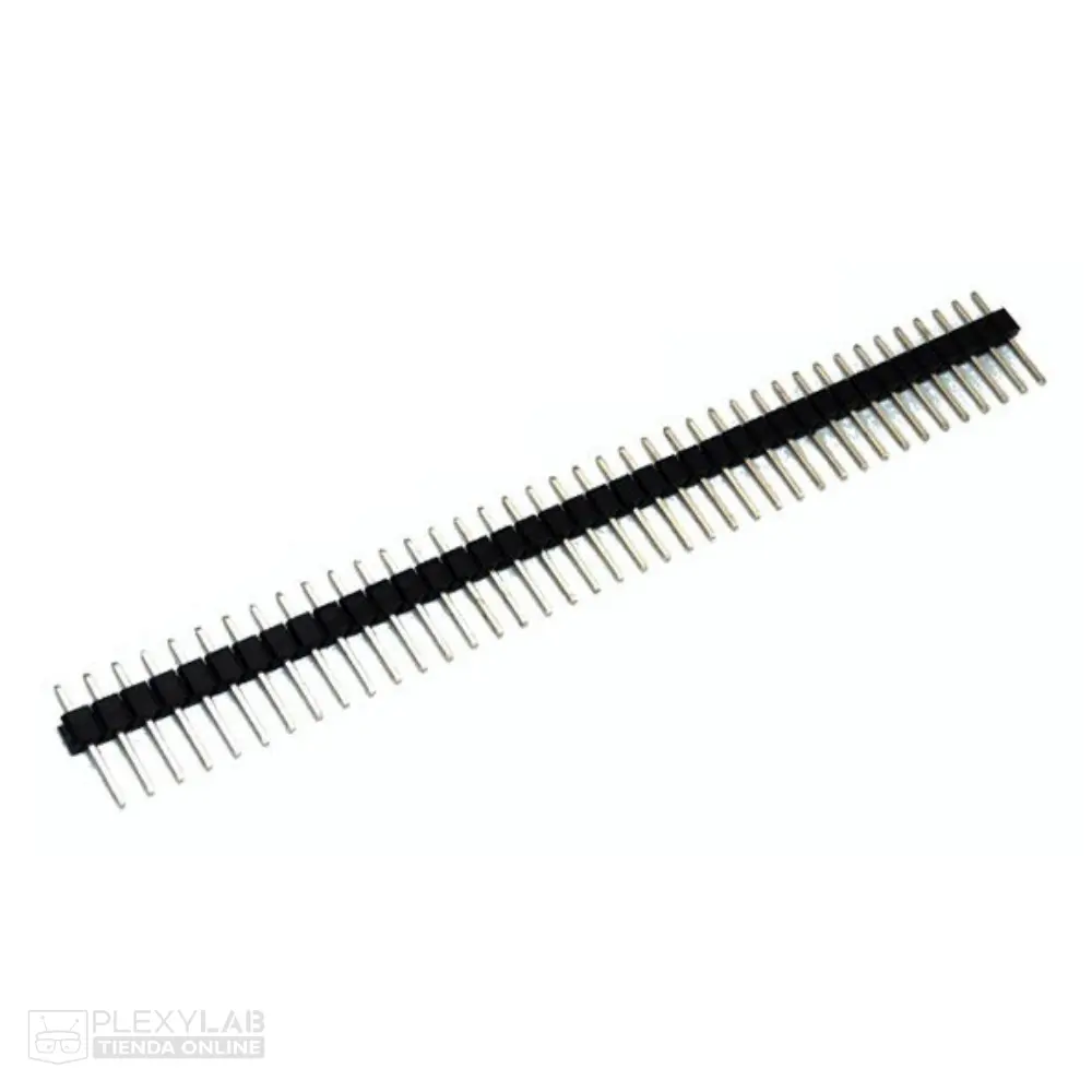Peineta header macho simple, 1X40 pines, separación 2.54 mm