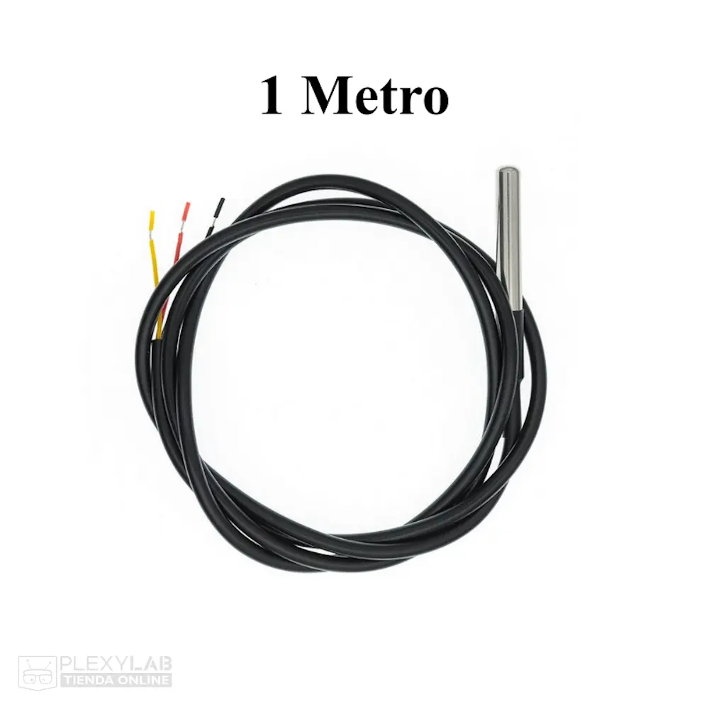 Sonda sensor de temperatura DS18B20, longitud 1 metro