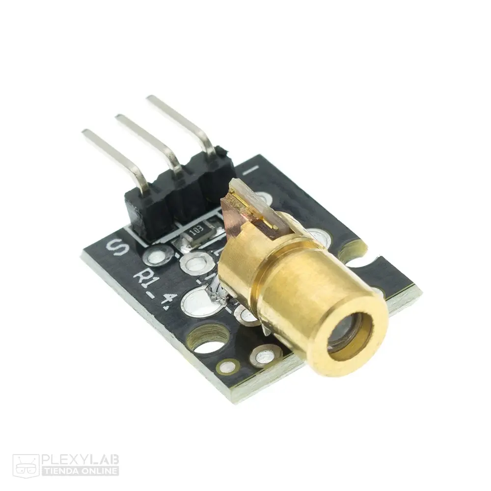 Sensor emisor láser KY-008 de 650nm, 5V, 5mW, 6mm para Arduino, Alarma