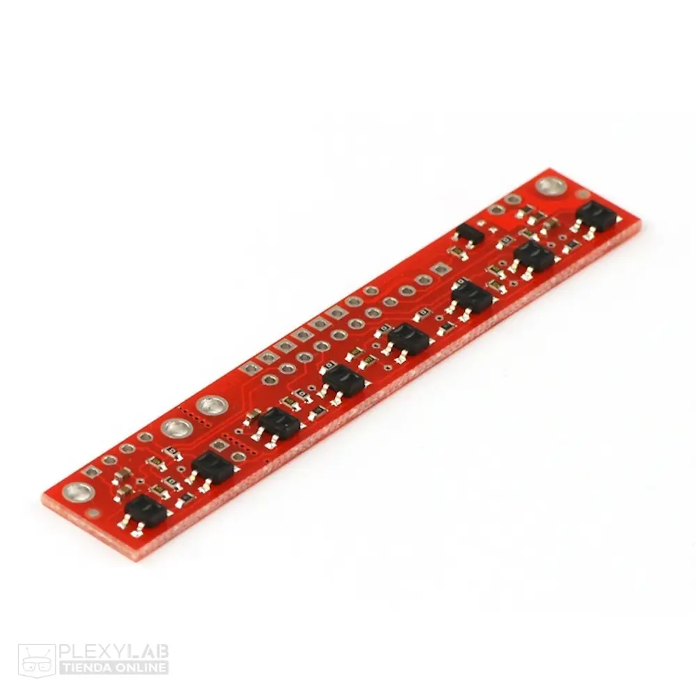 Sensor Pololu QTR-8A barra sensor de reflexión infrarrojo, sensor de presencia, 8 elementos, seguidor de línea