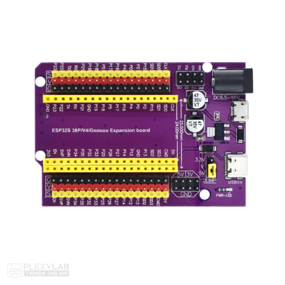 Módulo shield tarjeta de expansión para módulo ESP32 de 38 pines