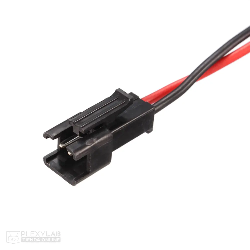 Cable con conector JST SM (SMP y SMR) de 2 pines, espaciado 2.5 mm, longitud 15 cm