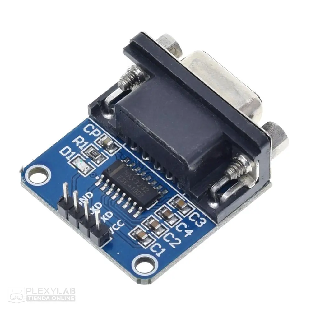 Módulo convertidor serial MAX232, convertidor de RS232 a TTL con conector DB9