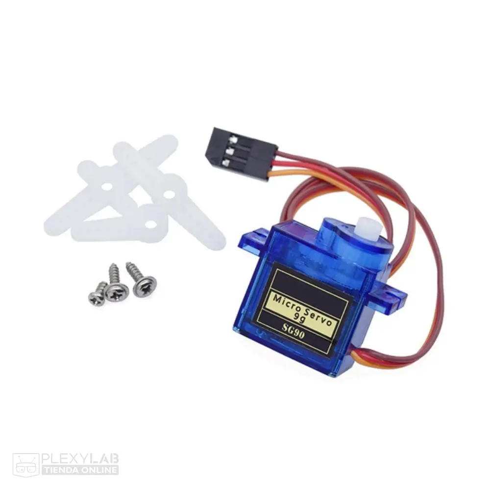 Micro servomotor SG90 engranajes de nylon, 1.4 Kg/cm