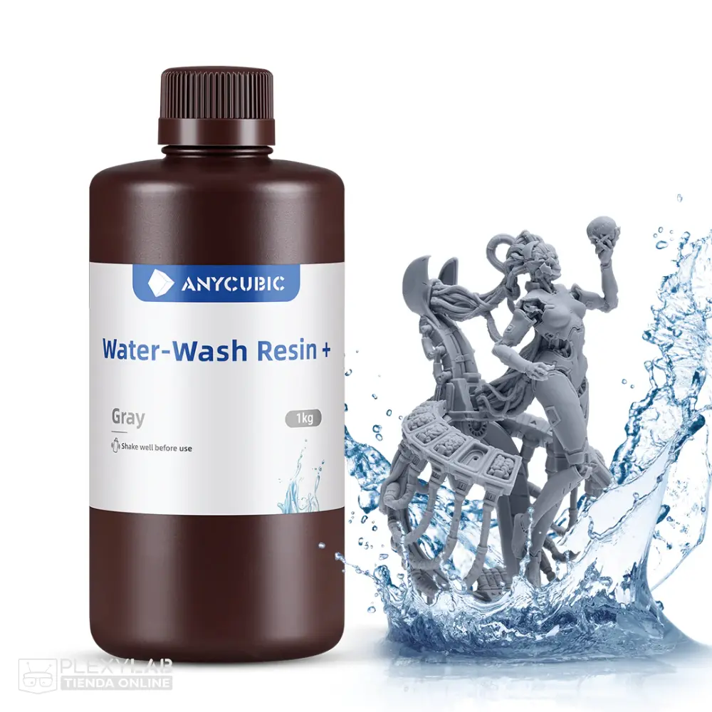 Resina Anycubic Water-Wash UV 405 nm de 1 kg