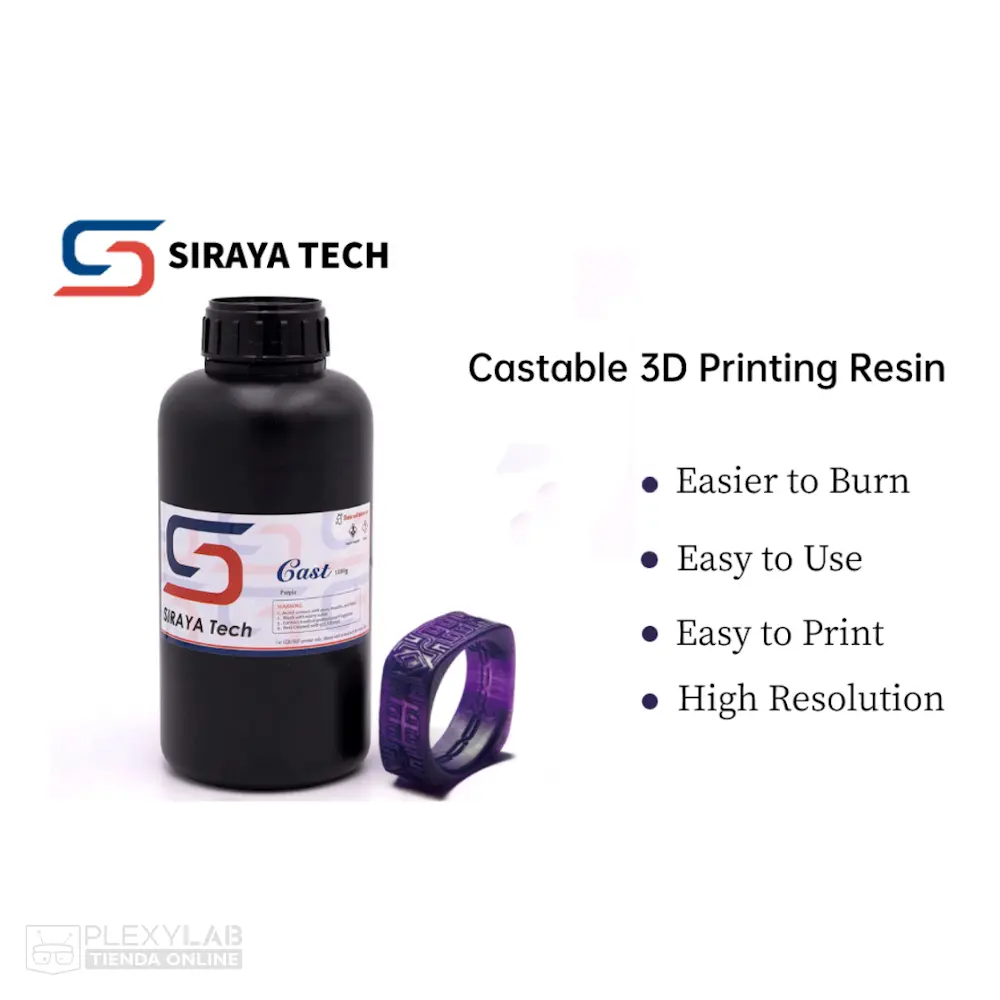 Resina calcinable Siraya Tech Castable (Morado)