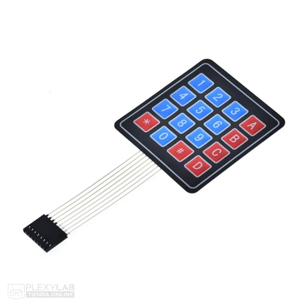 Teclado matricial 4X4 de membrana