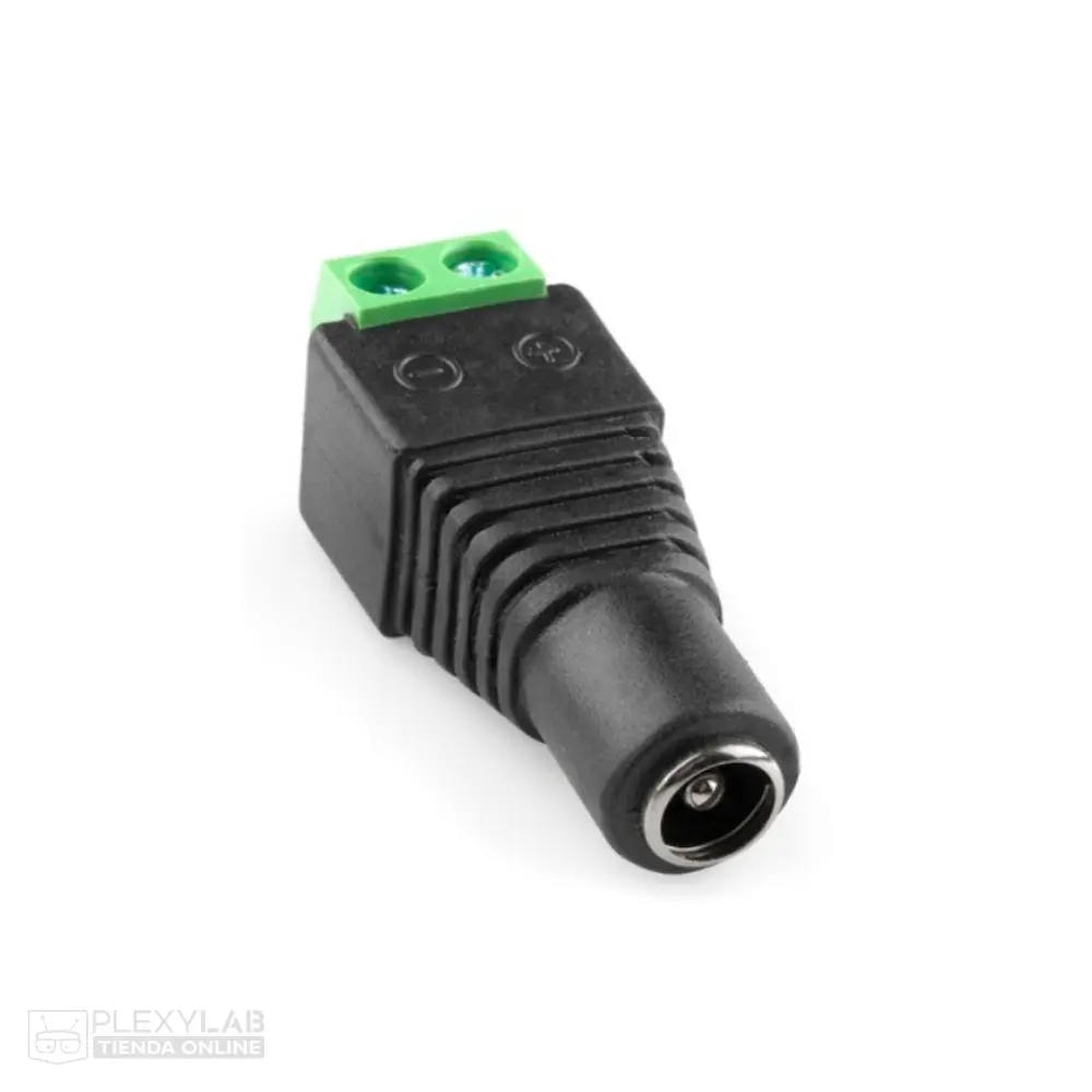 Bornera conector DC 5.5x2.1 mm jack hembra de alimentación