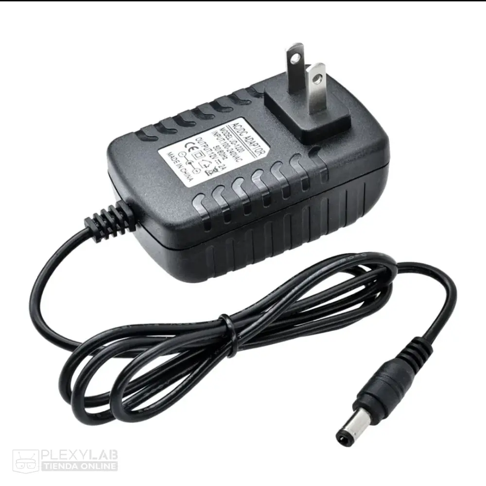 Fuente de alimentación de 12V 2A, plug de 5.5/2.1mm, compatible con jack de Arduino