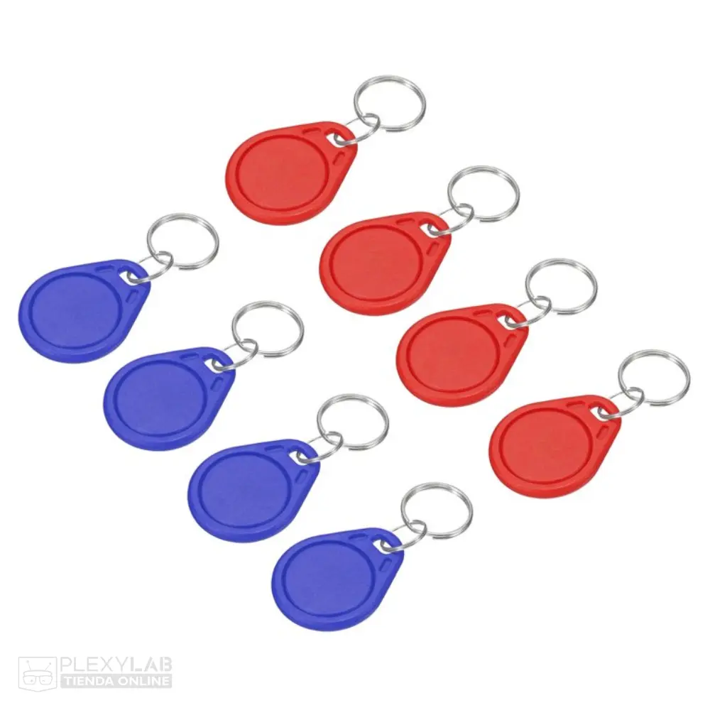 Llavero tag RFID NFC de 13.56 MHz regrabable R/W con ID variable de proximidad de acceso magnética