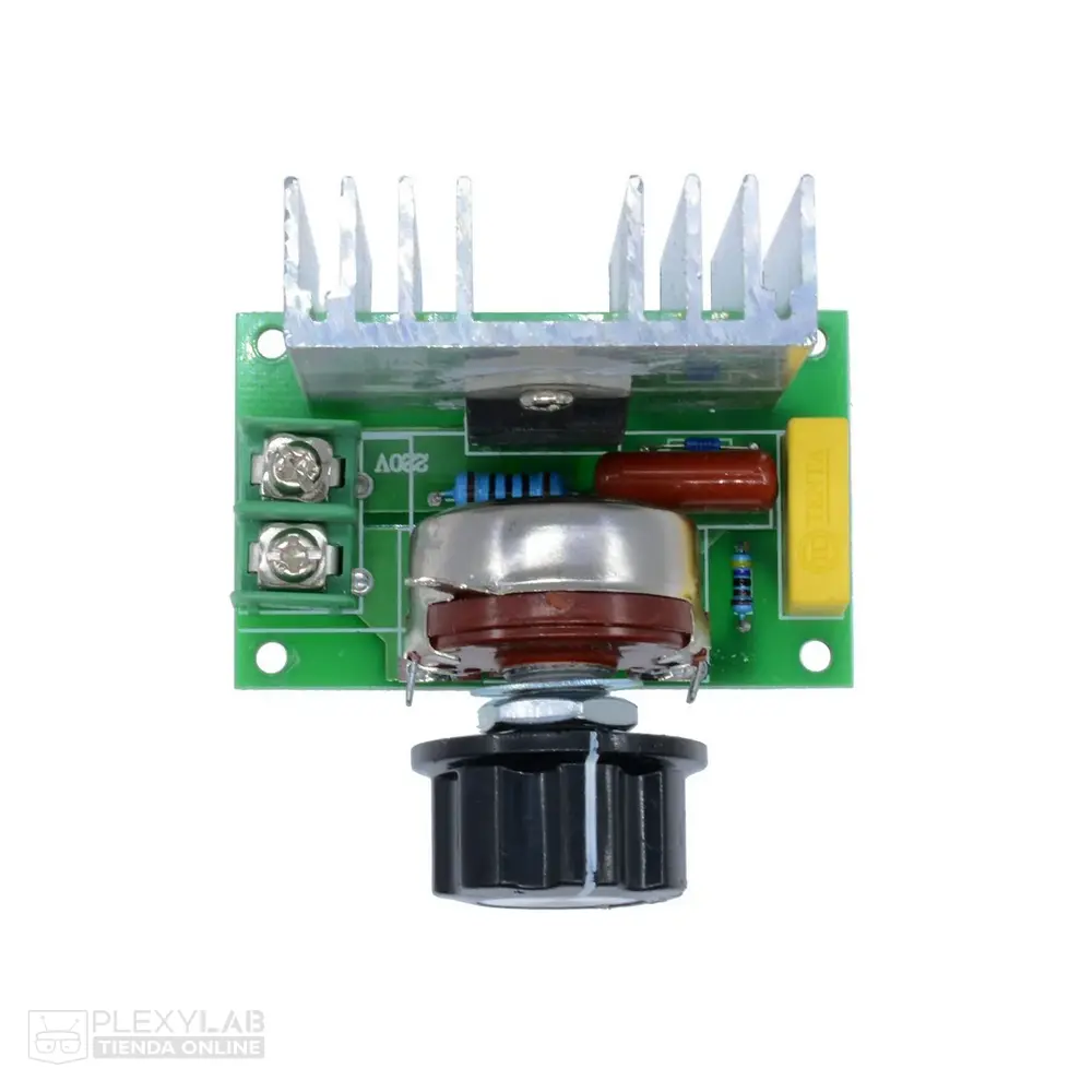 Módulo regulador de voltaje AC por SCR Dimmer 100/220 VAC de 4000W