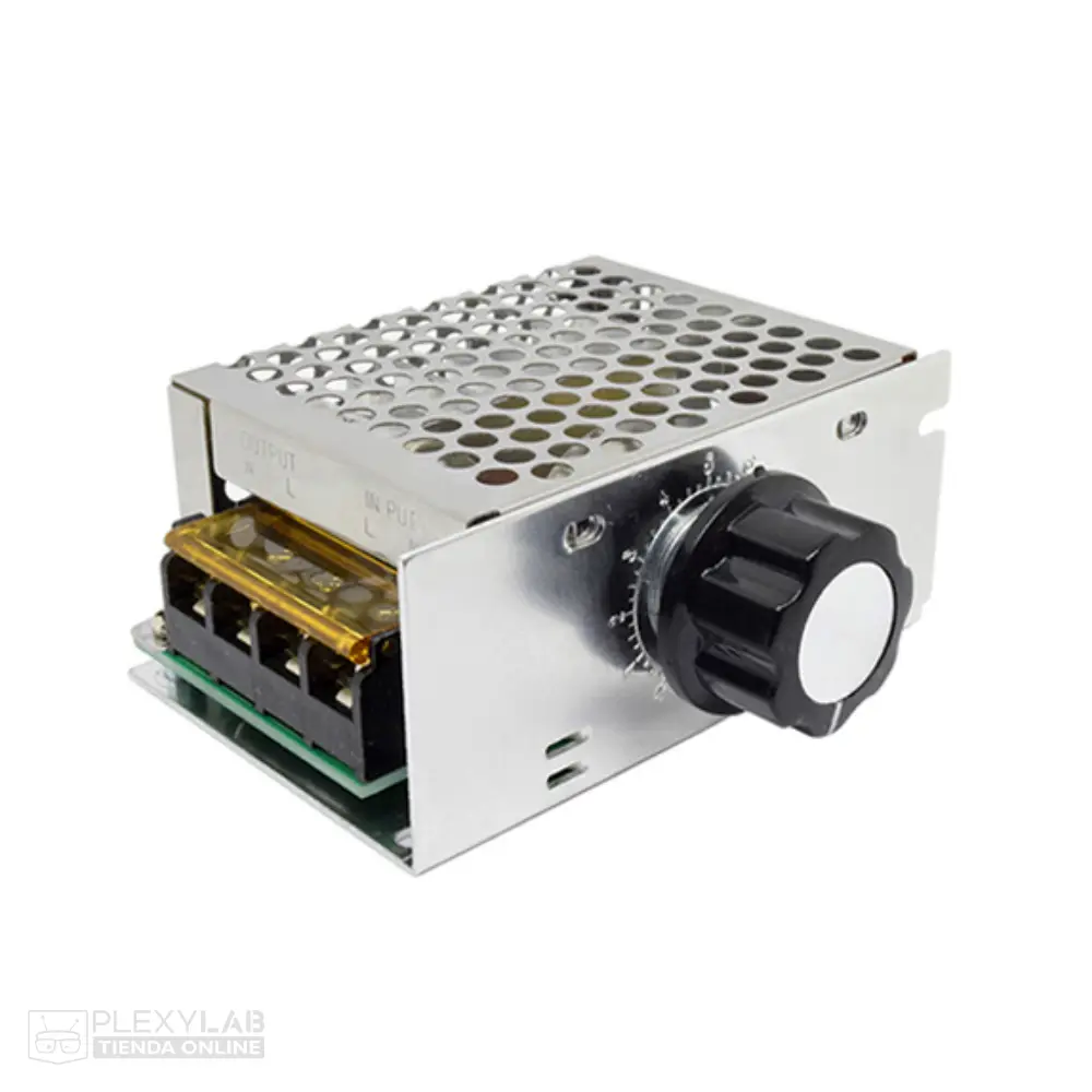 Módulo regulador de voltaje AC por SCR Dimmer 100/220 VAC de 4000W con carcasa
