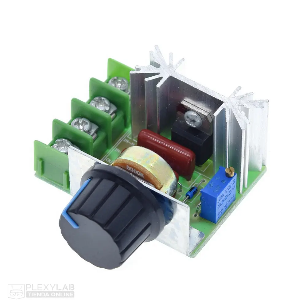 Módulo regulador de voltaje AC por SCR Dimmer 50-220 VAC 2000W