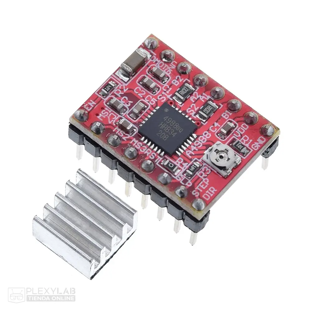 Controlador A4988 driver para motor a pasos impresora 3D y máquina CNC