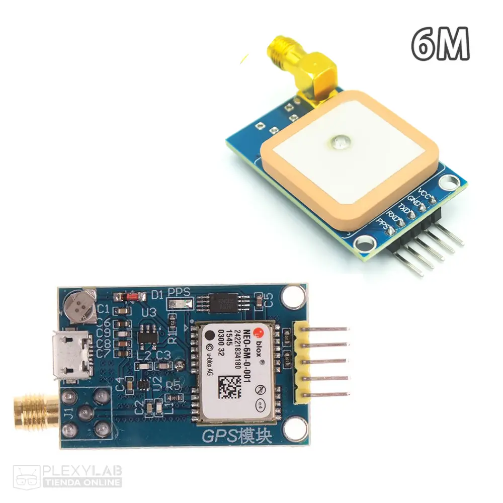 Módulo GPS Ublox Neo 6M-0-001 de posicionamiento satelital
