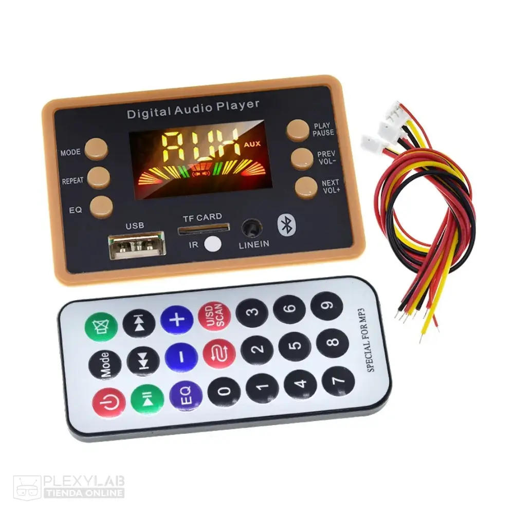 Módulo MP3 Bluetooth 5.0 Car Audio 12V FM Radio USB con control remoto