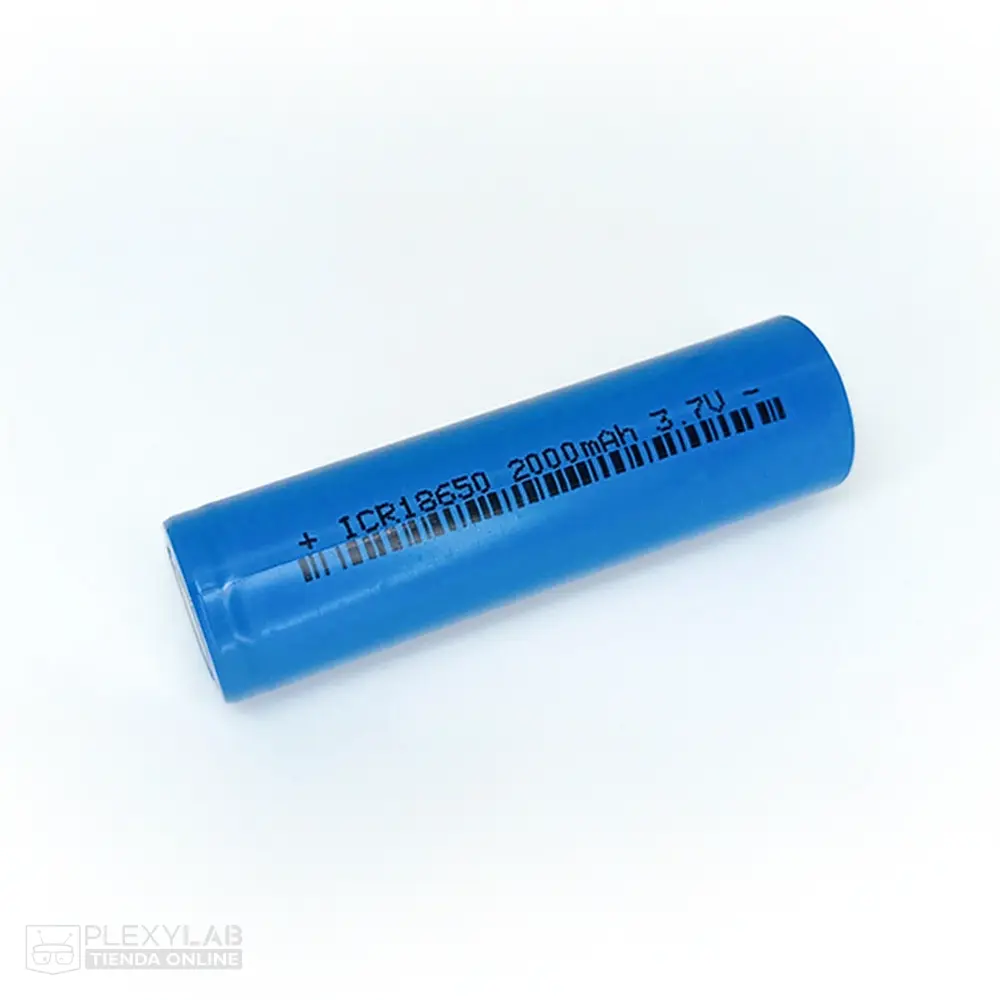 Pila batería de litio 18650 genérica de 3.7V de 2000 mAh