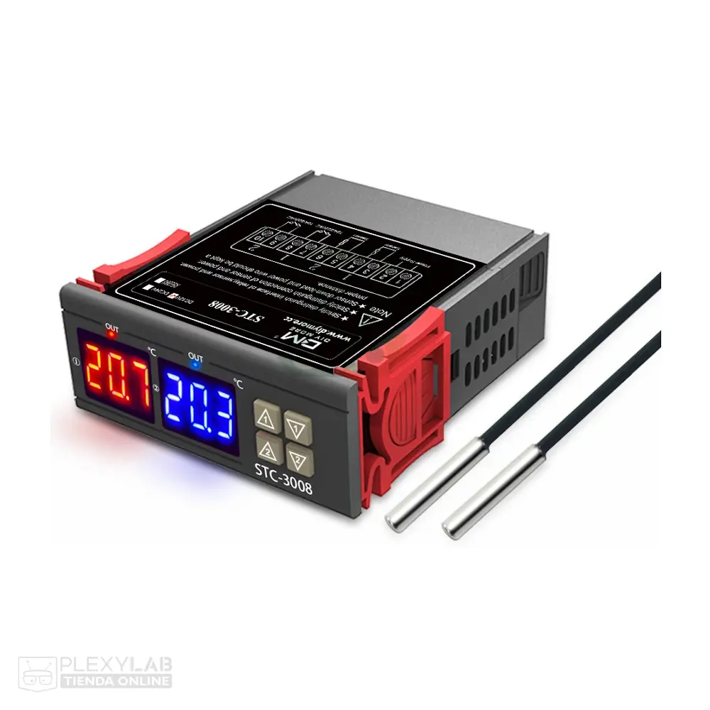 Termostato digital dual STC-3008 de 110VAC