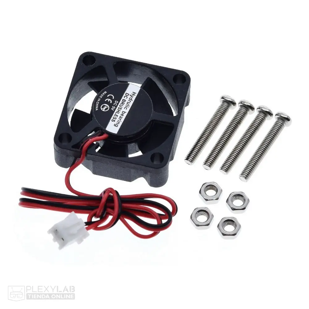 Ventilador de 5V 0.2A de dimensiones 30x30 mm para Raspberry Pi
