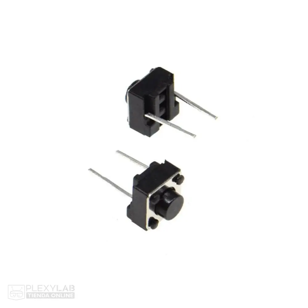 Pulsante pulsador de 2 pines de 6x6x5 mm