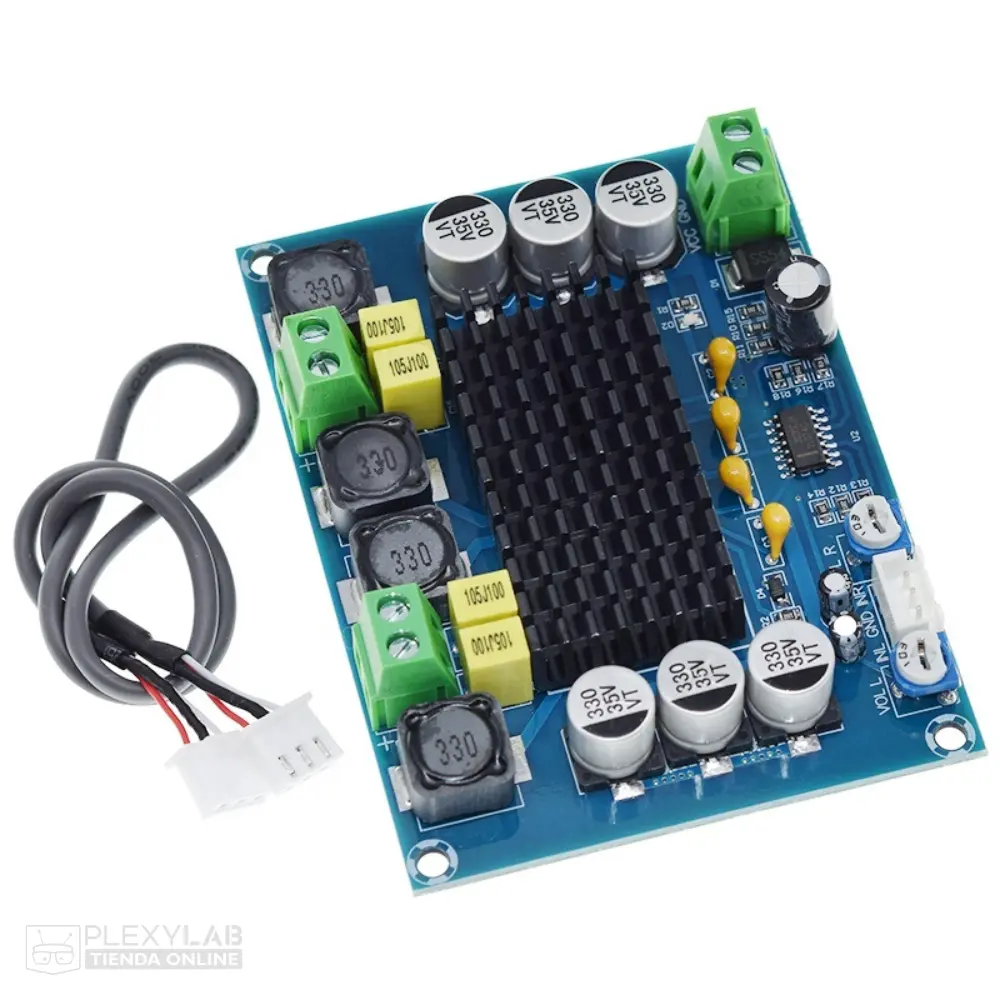 Módulo amplificador de audio TPA3116 XH-M543 dual digital estéreo de 2x120W